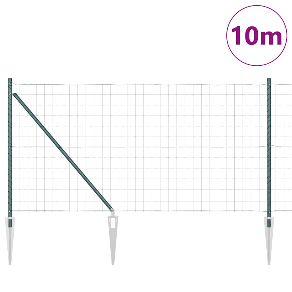Schweißdrahtzaun mit Spikes 10 x 1 m (B x H)