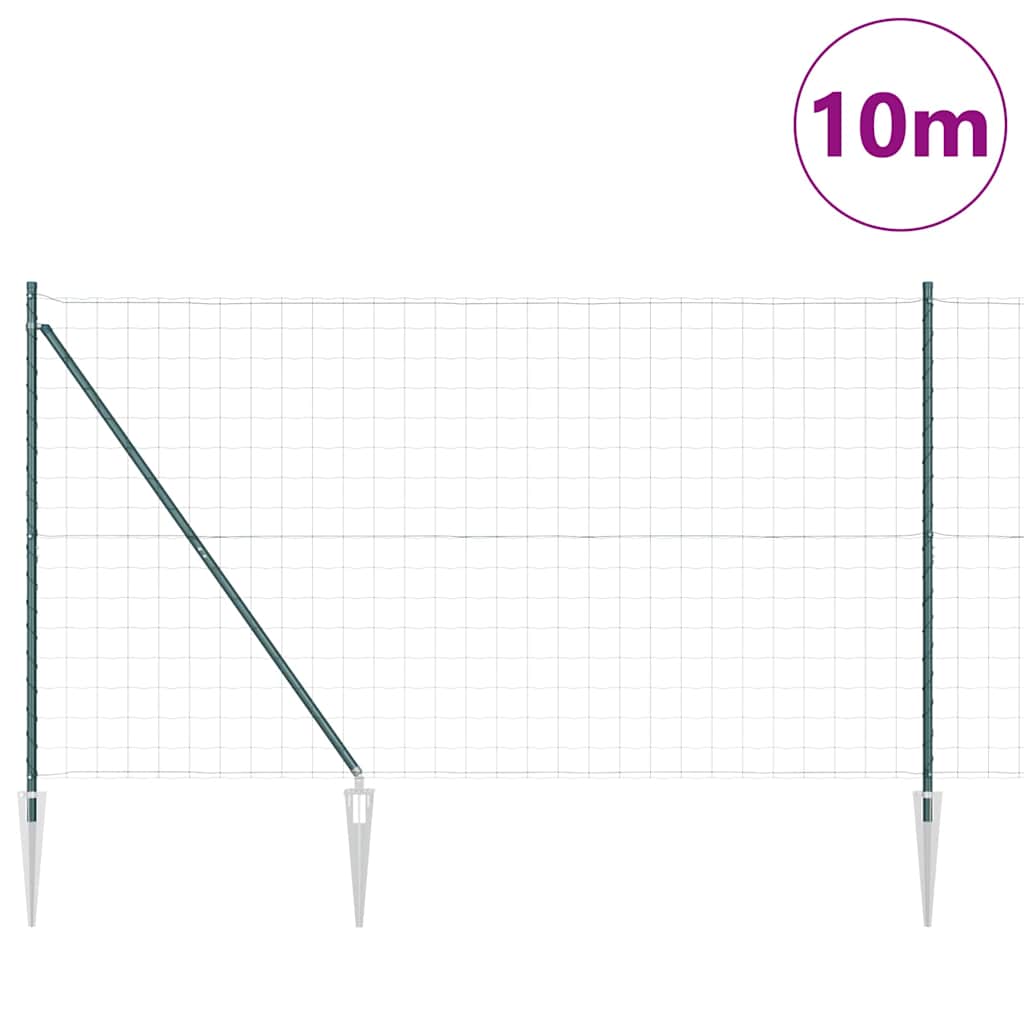 Schweißdrahtzaun mit Spikes 10 x 1,6 m (B x H)