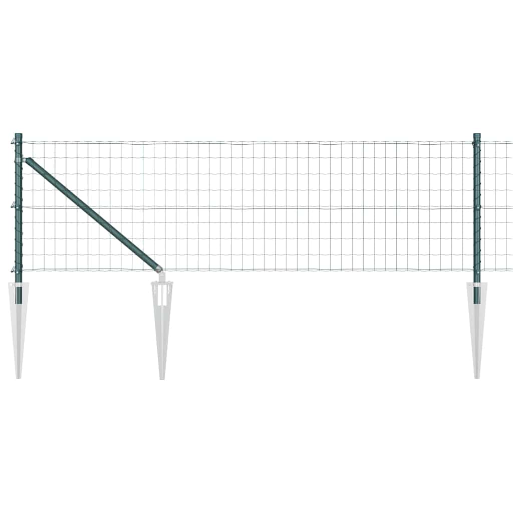 Schweißdrahtzaun mit Spikes 25 x 0,8 m (B x H)