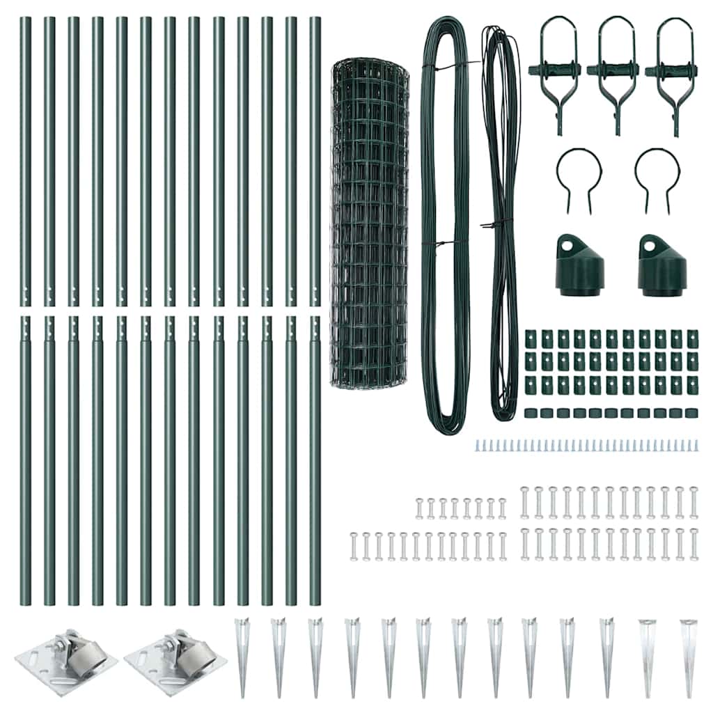 Schweißdrahtzaun mit Spikes 25 x 1 m (B x H)