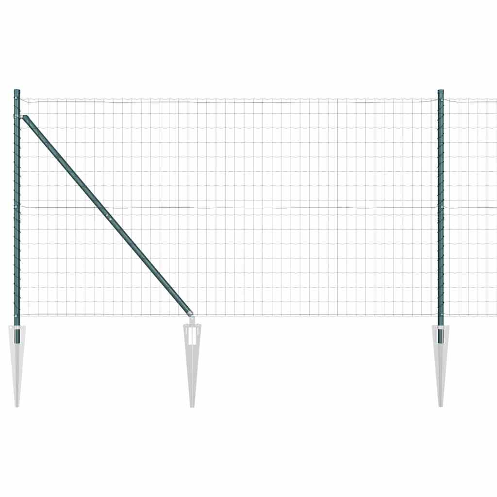 Schweißdrahtzaun mit Spikes 25 x 1,2 m (B x H)