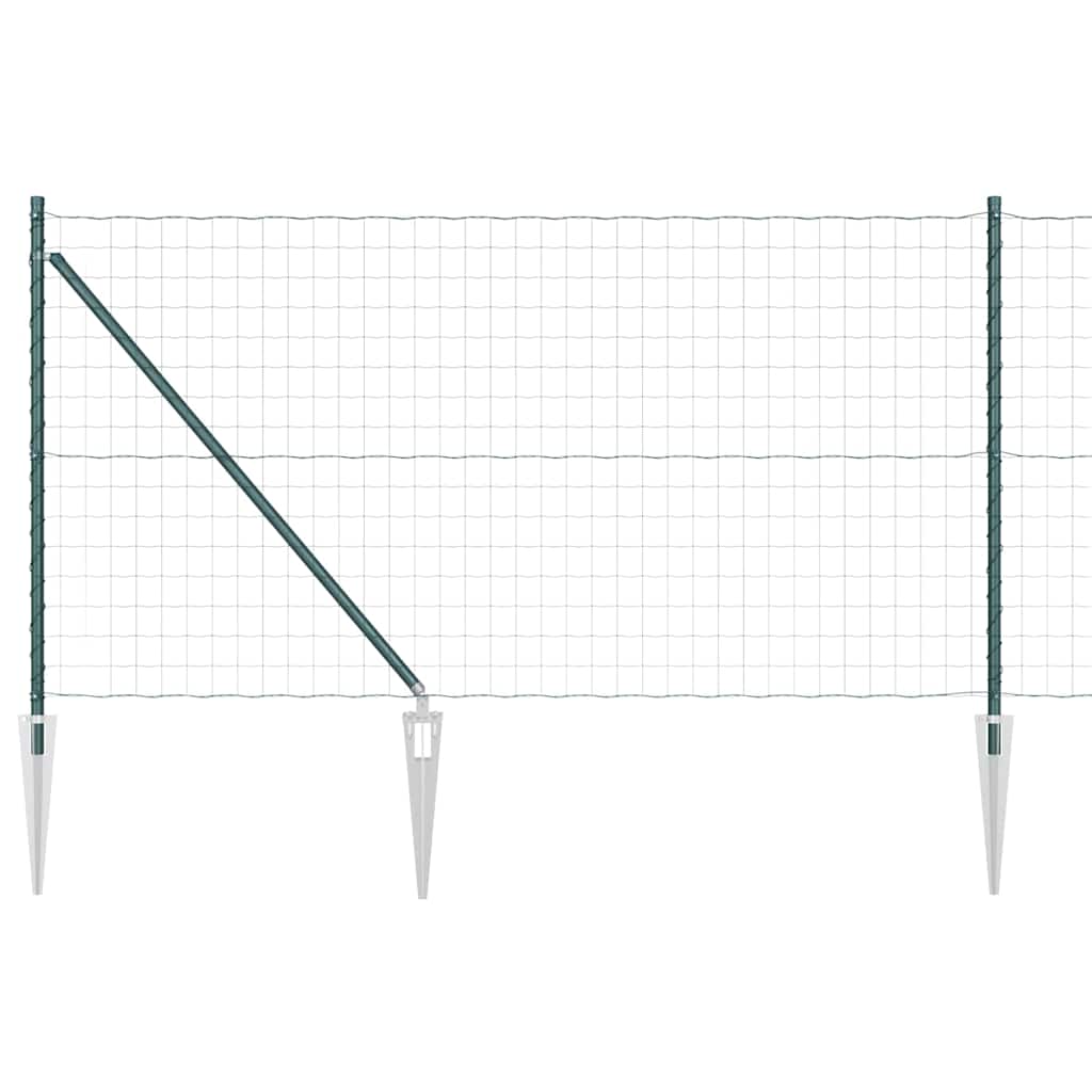 Schweißdrahtzaun mit Spikes 10 x 1,0 m (B x H)