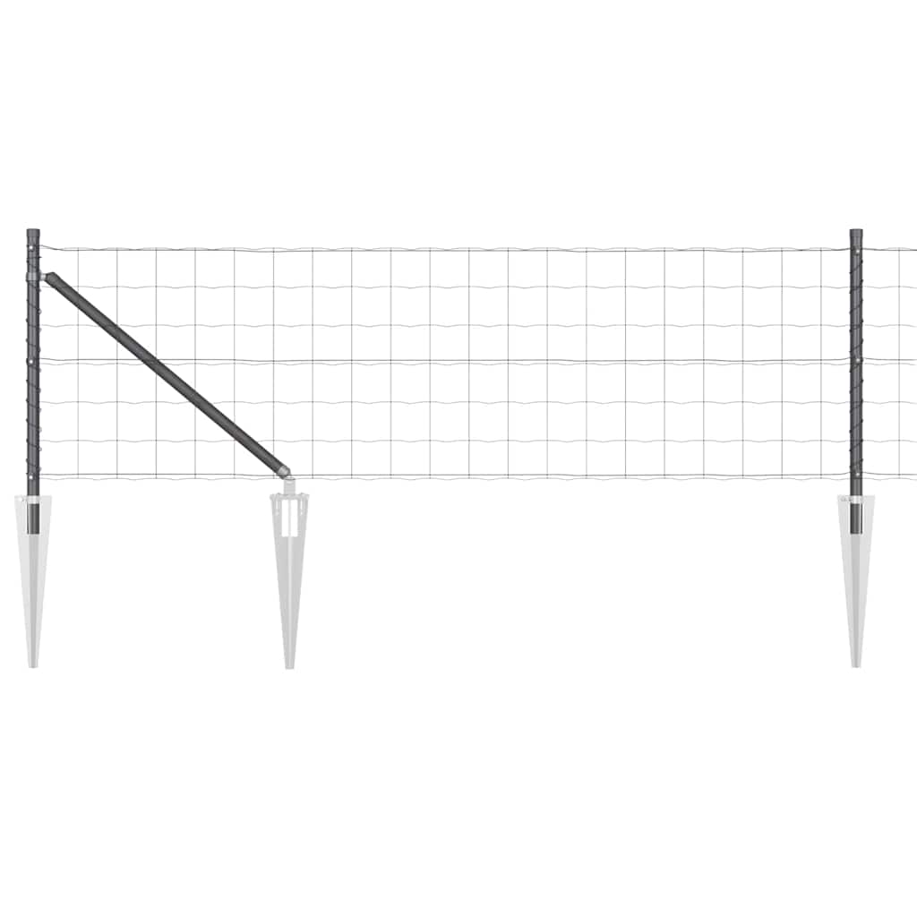 Schweißdrahtzaun mit Spikes 25 x 0,8 m (B x H)