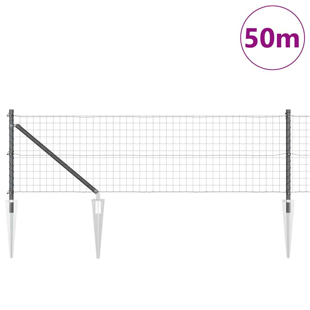 Schweißdrahtzaun mit Spikes 50 x 0,6 m (B x H)