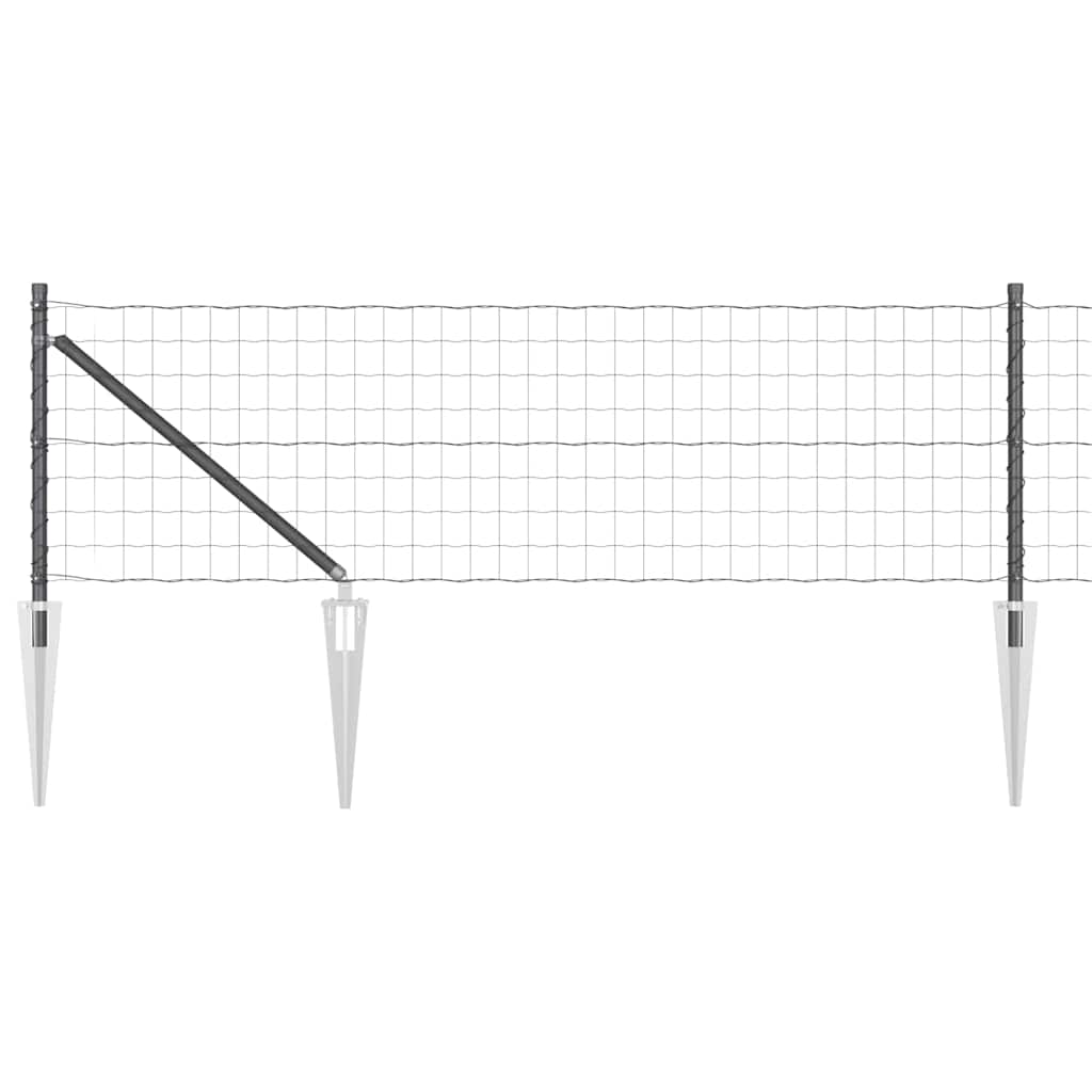 Schweißdrahtzaun mit Spikes 50 x 0,4 m (B x H)