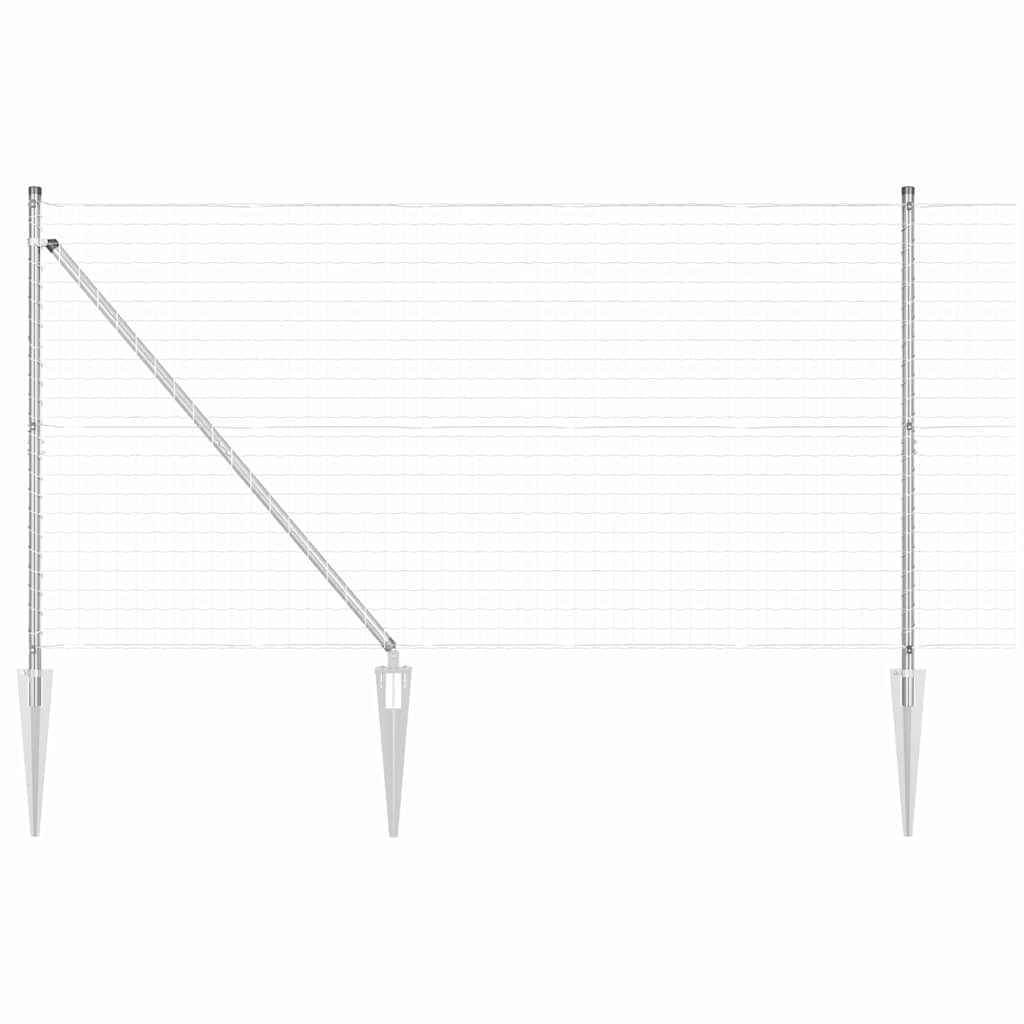 Schweißdrahtzaun mit Spikes 10 x 1,2 m (B x H)