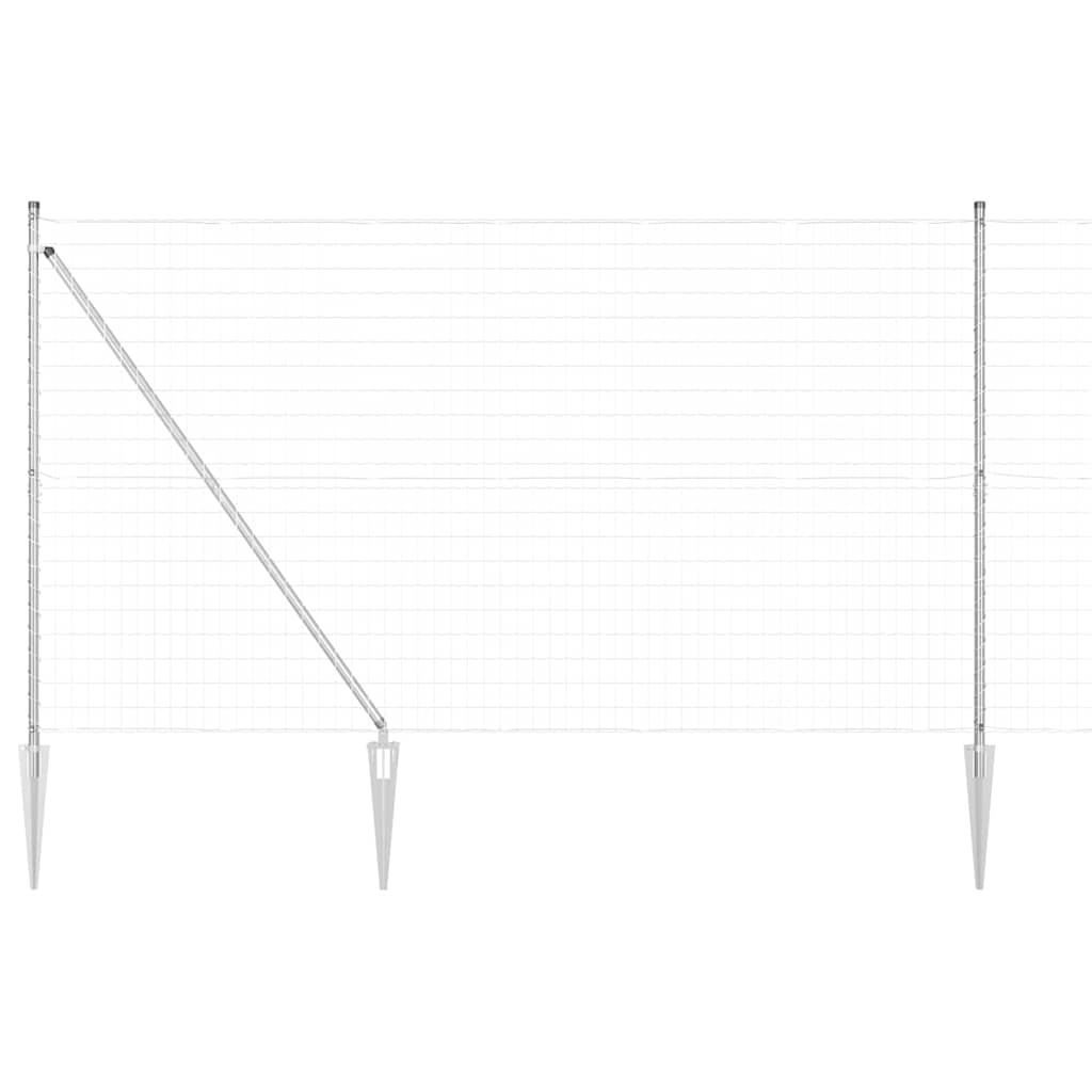 Schweißdrahtzaun mit Spikes 10 x 1,5 m (B x H)