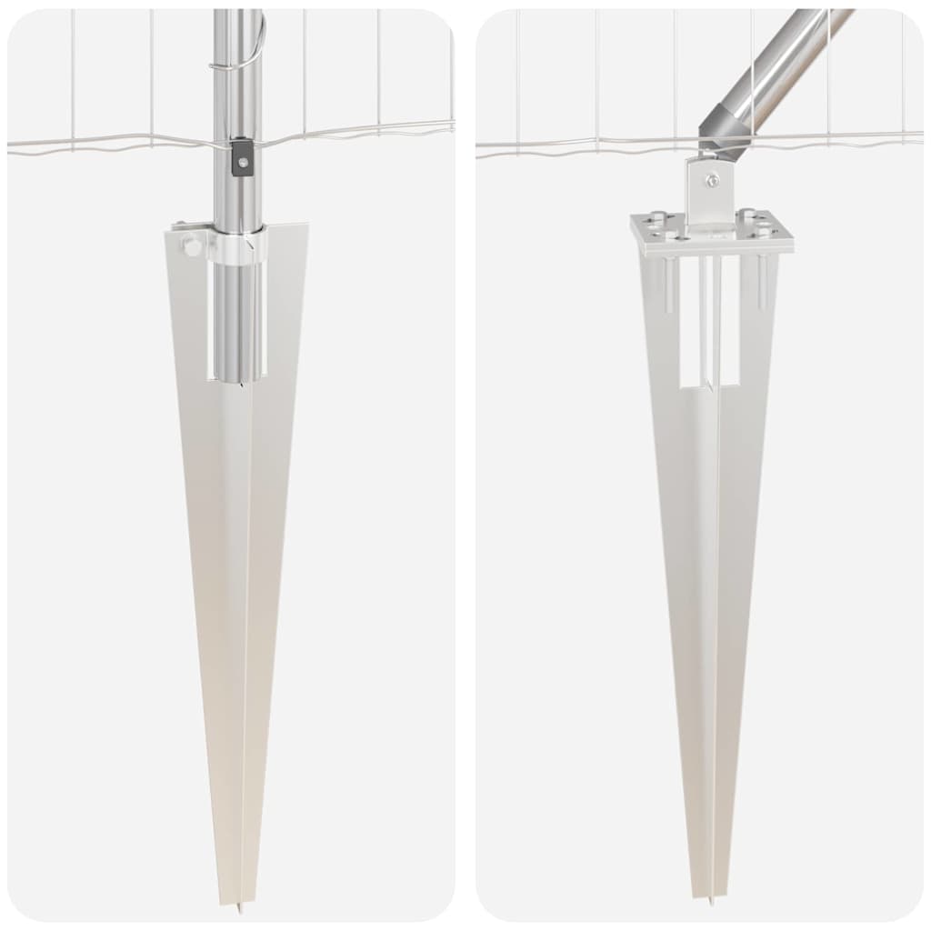 Schweißdrahtzaun mit Spikes 10 x 1,5 m (B x H)