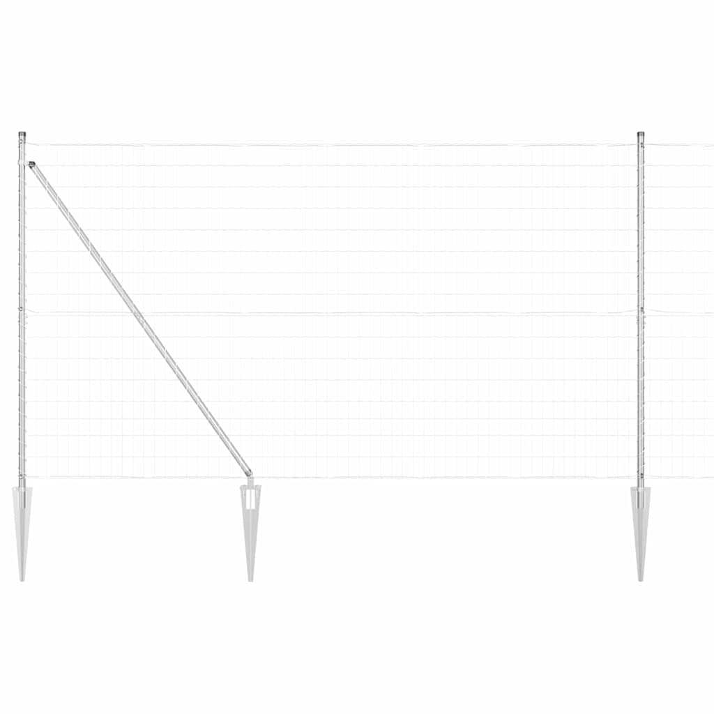 Schweißdrahtzaun mit Spikes 10 x 1,5 m (B x H)