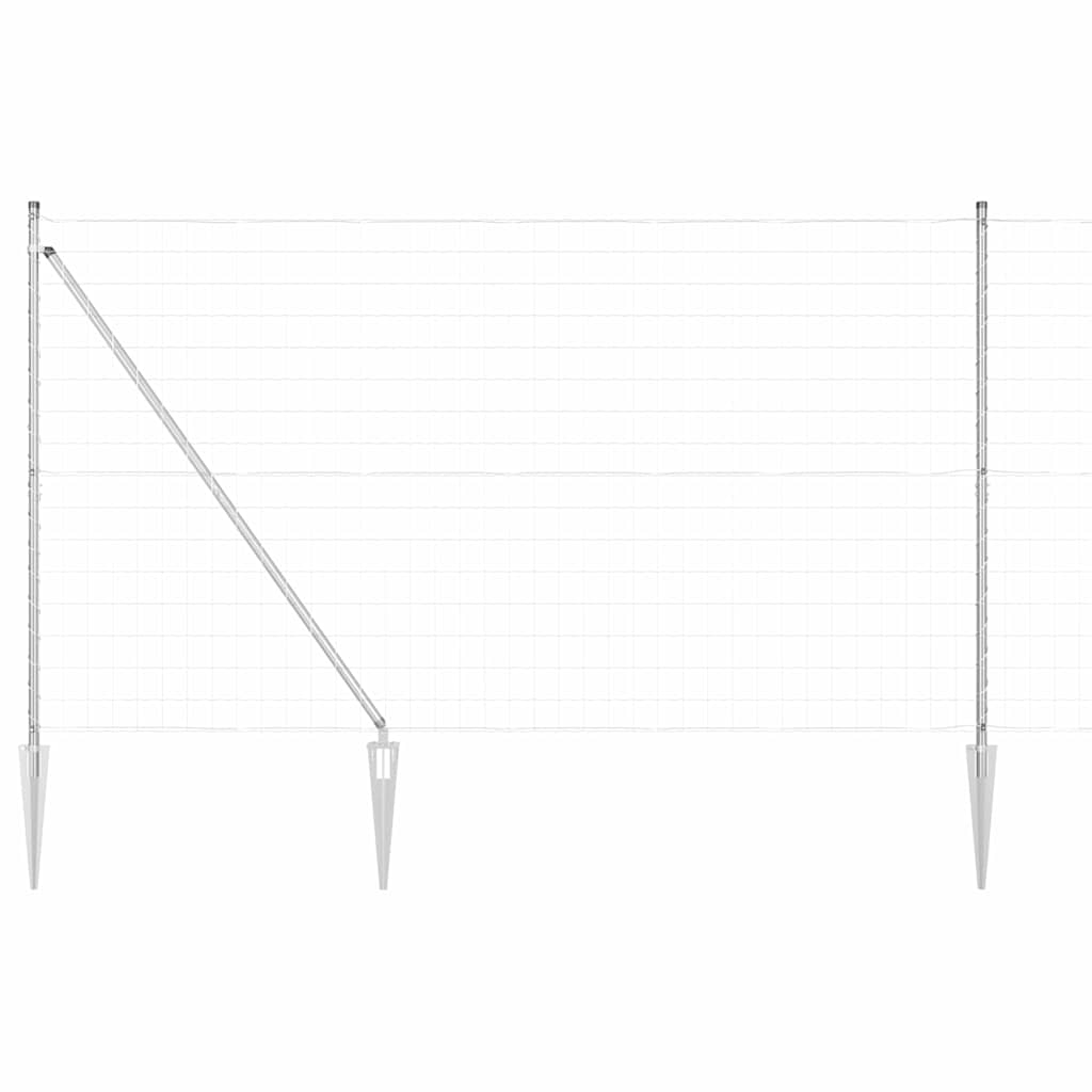 Schweißdrahtzaun mit Spikes 10 x 1,5 m (B x H)