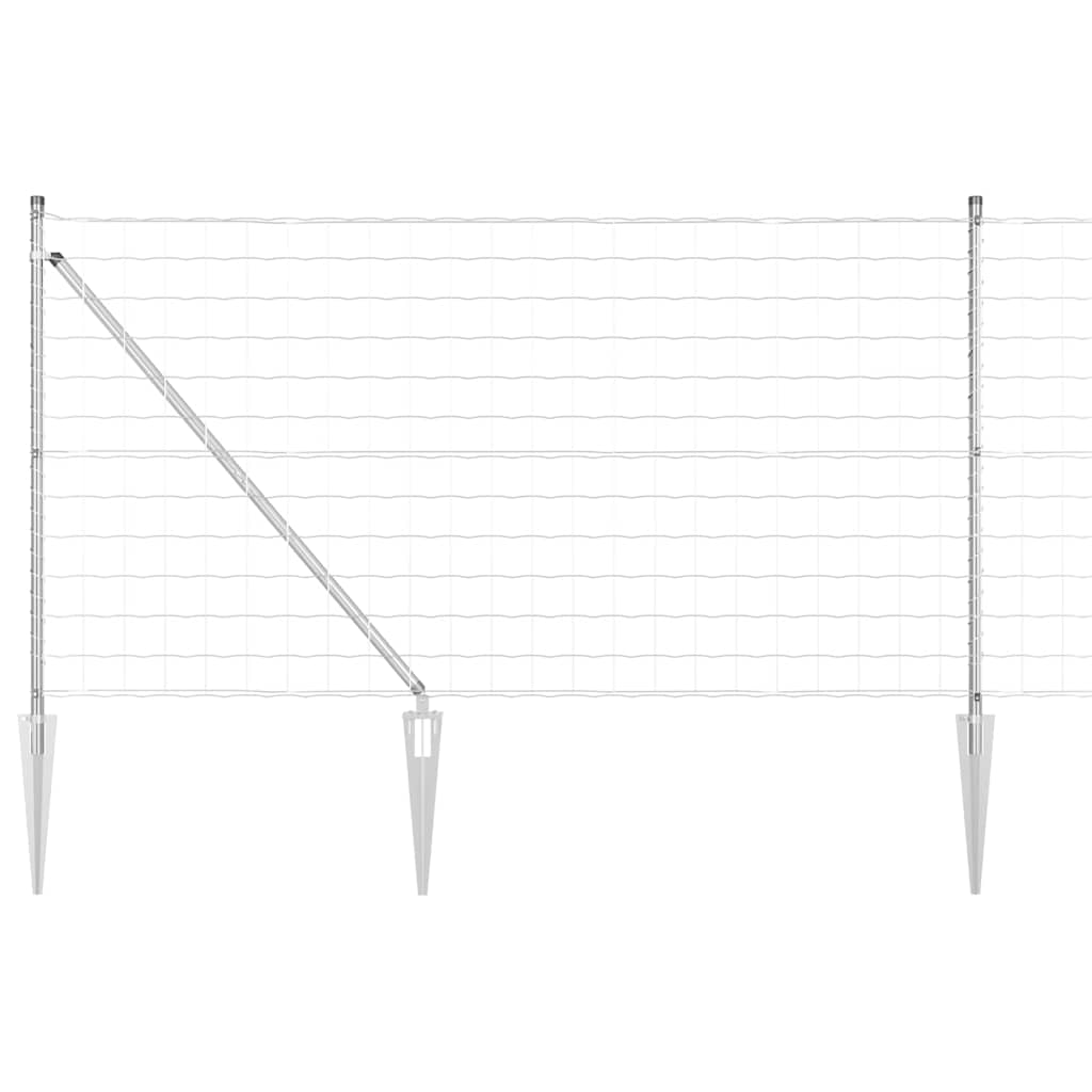Schweißdrahtzaun mit Spikes 10 x 0,8 m (B x H)
