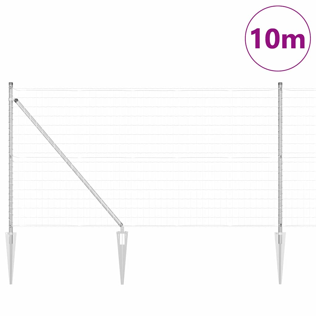 Schweißdrahtzaun mit Spikes 25 x 1 m (B x H)