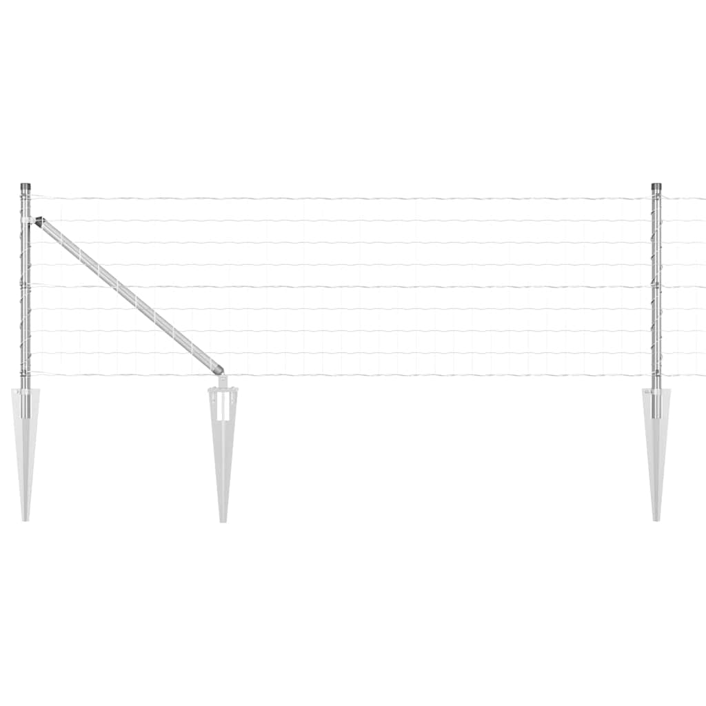 Schweißdrahtzaun mit Spikes 10 x 0,6 m (B x H)
