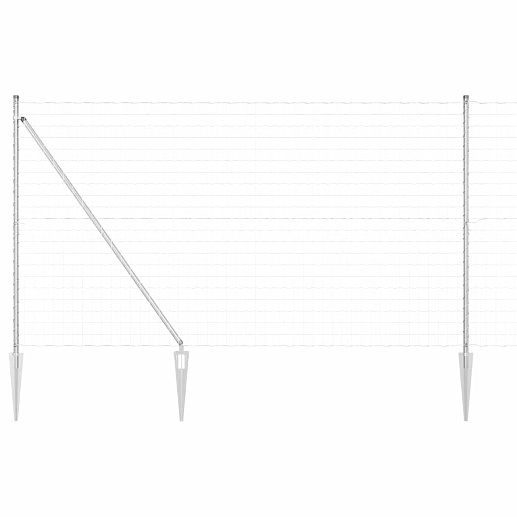 Schweißdrahtzaun mit Spikes 10 x 1,5 m (B x H)