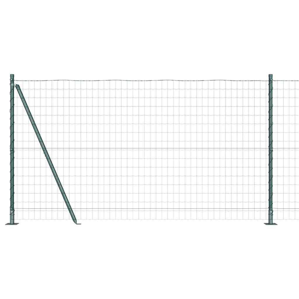Geschweißter Drahtzaun mit Betonfundament 10 x 1,2 m (B x H)