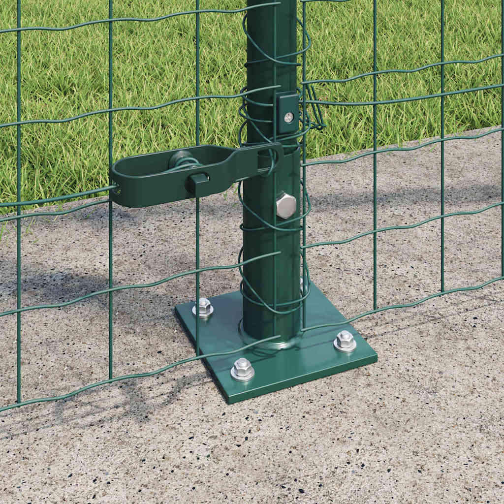 Geschweißter Drahtzaun mit Betonfundament 10 x 1,5 m (B x H)