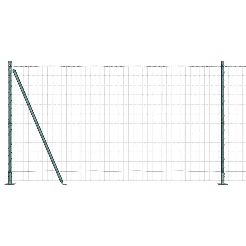 Geschweißter Drahtzaun mit Betonfundament 10 x 1,2 m (B x H)