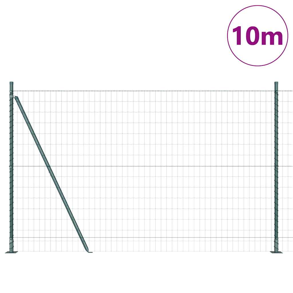 Geschweißter Drahtzaun mit Betonfundament 10 x 1,4 m (B x H)