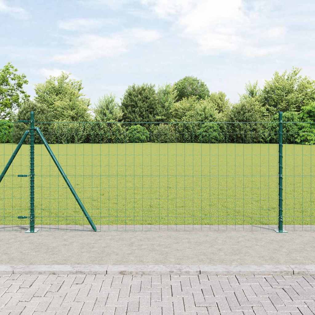 Geschweißter Drahtzaun mit Betonfundament 10 x 0,8 m (B x H)