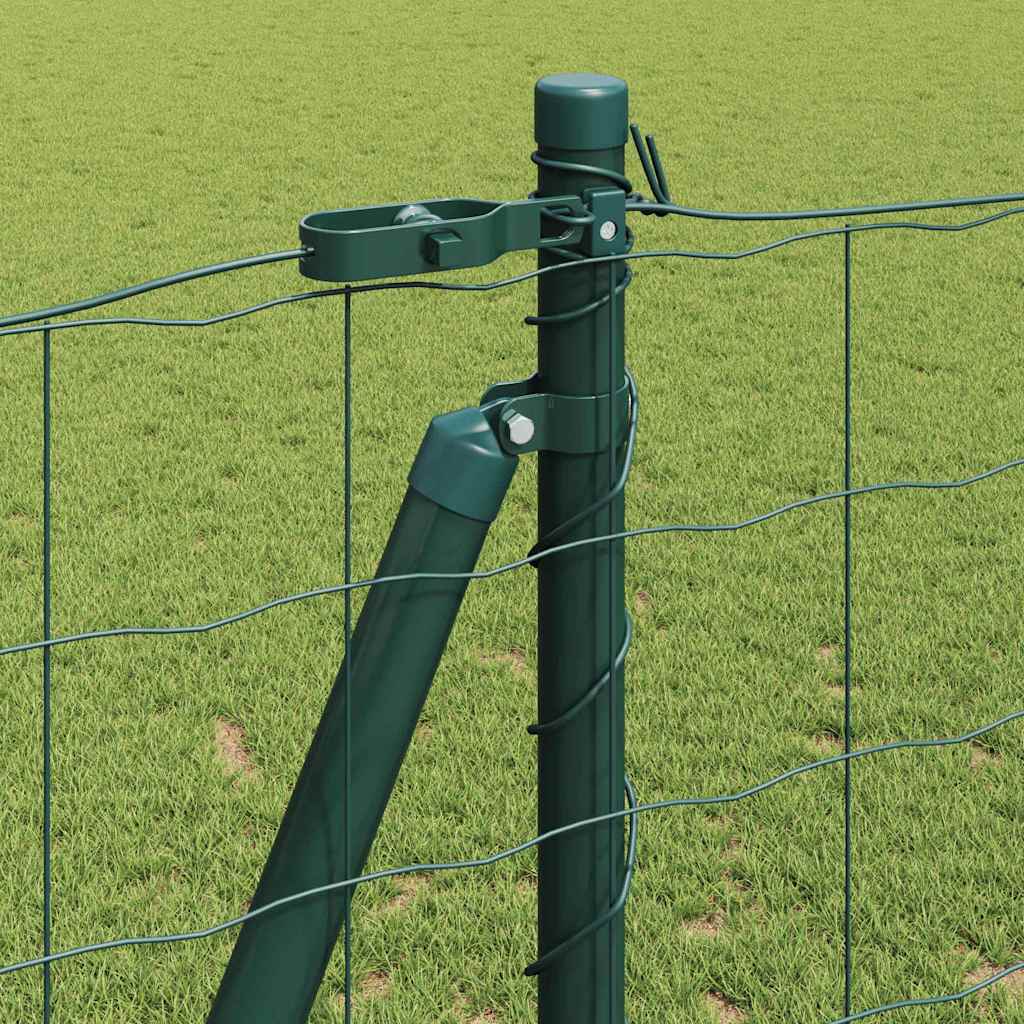 Euro-Zaun mit Betonsockel 10 x 1,2 m PVC-beschichteter Stahl