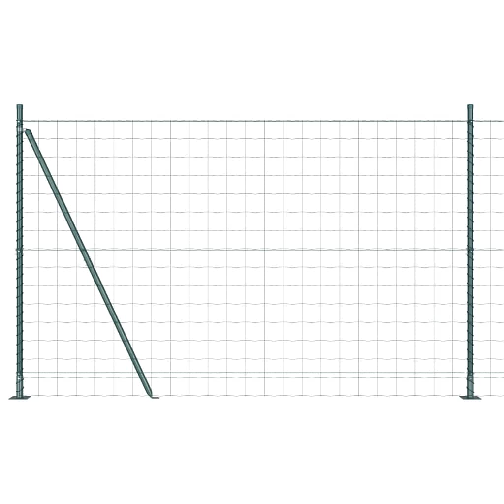 Geschweißter Drahtzaun mit Betonfundament 10 x 1,6 m (B x H)