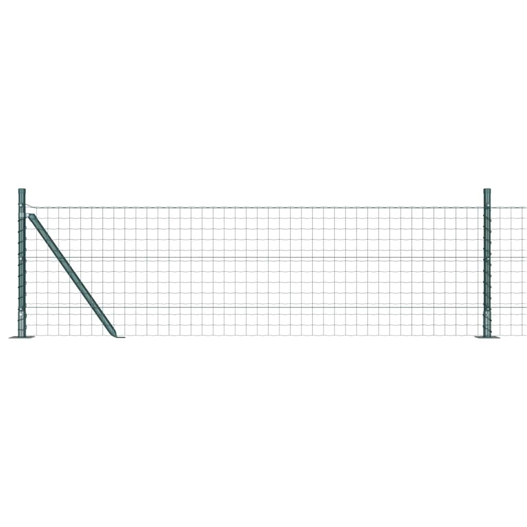Geschweißter Drahtzaun mit Betonfundament 25 x 0,6 m (B x H)