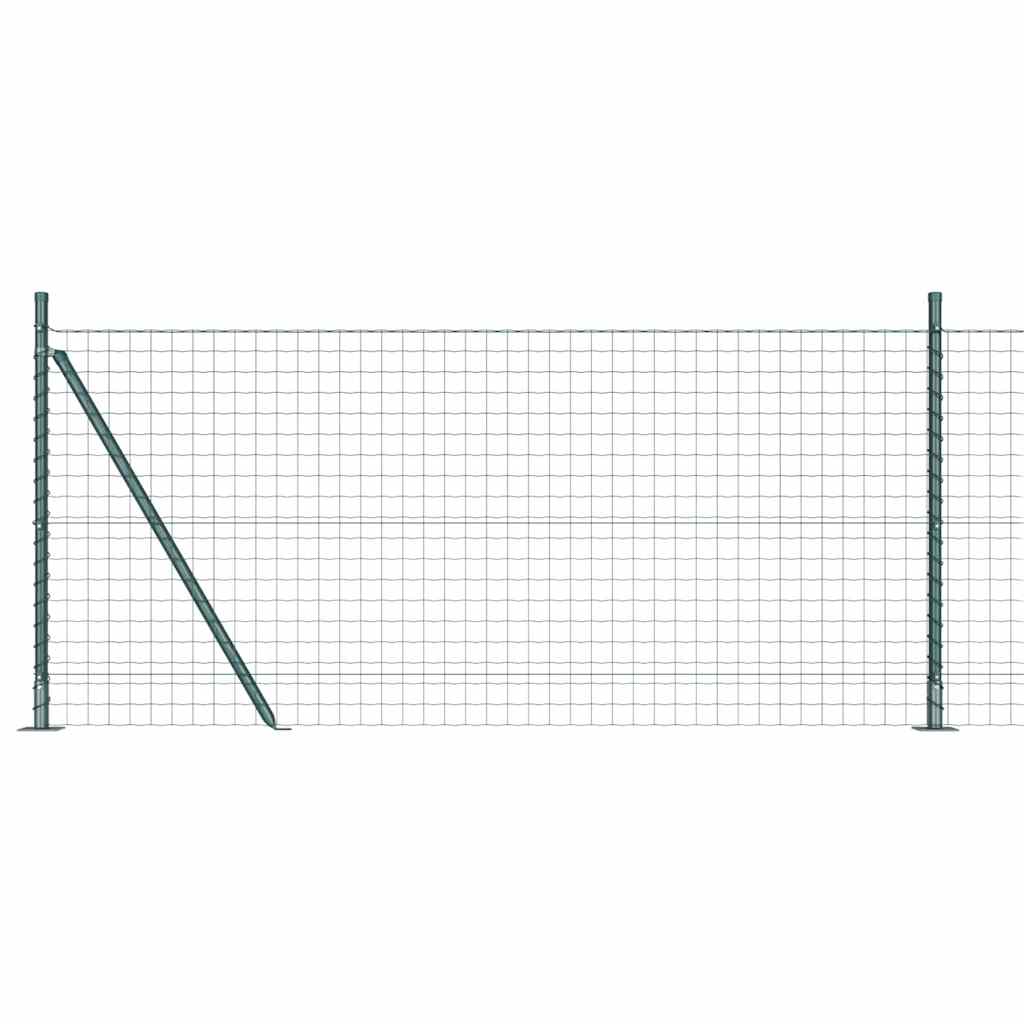 Geschweißter Drahtzaun mit Betonfundament 25 x 1 m (B x H)