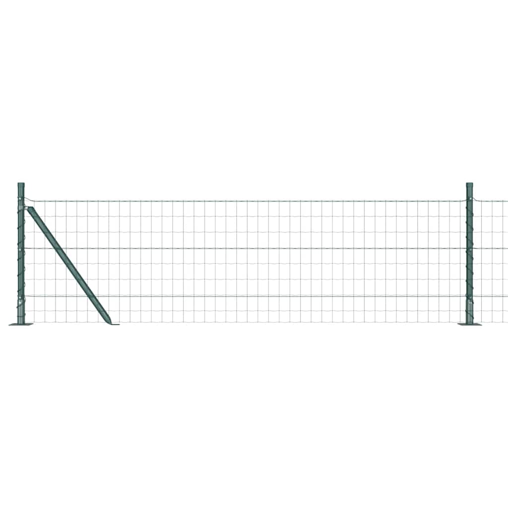 Geschweißter Drahtzaun mit Betonfundament 25 x 0,6 m (B x H)
