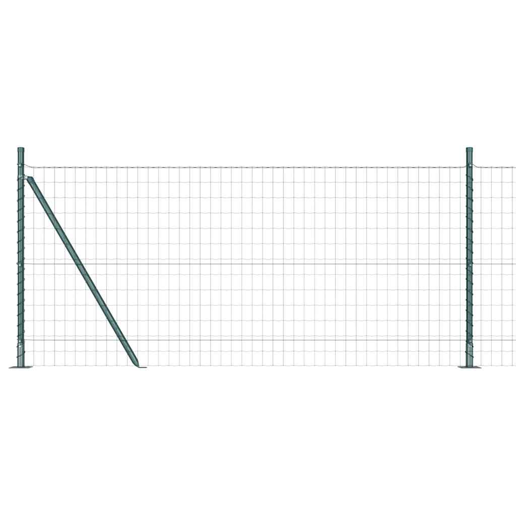 Geschweißter Drahtzaun mit Betonfundament 25 x 1 m (B x H)