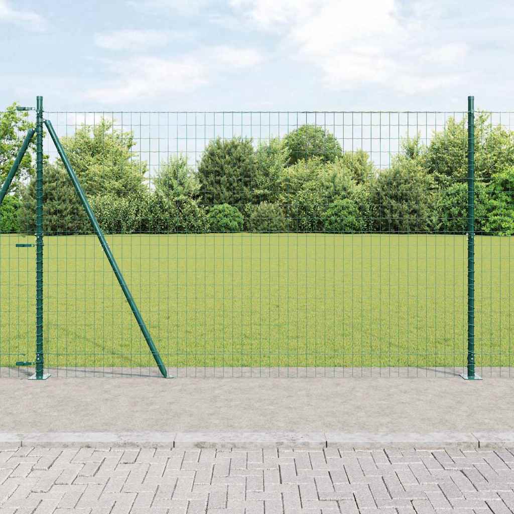 Geschweißter Drahtzaun mit Betonfundament 25 x 1,2 m (B x H)