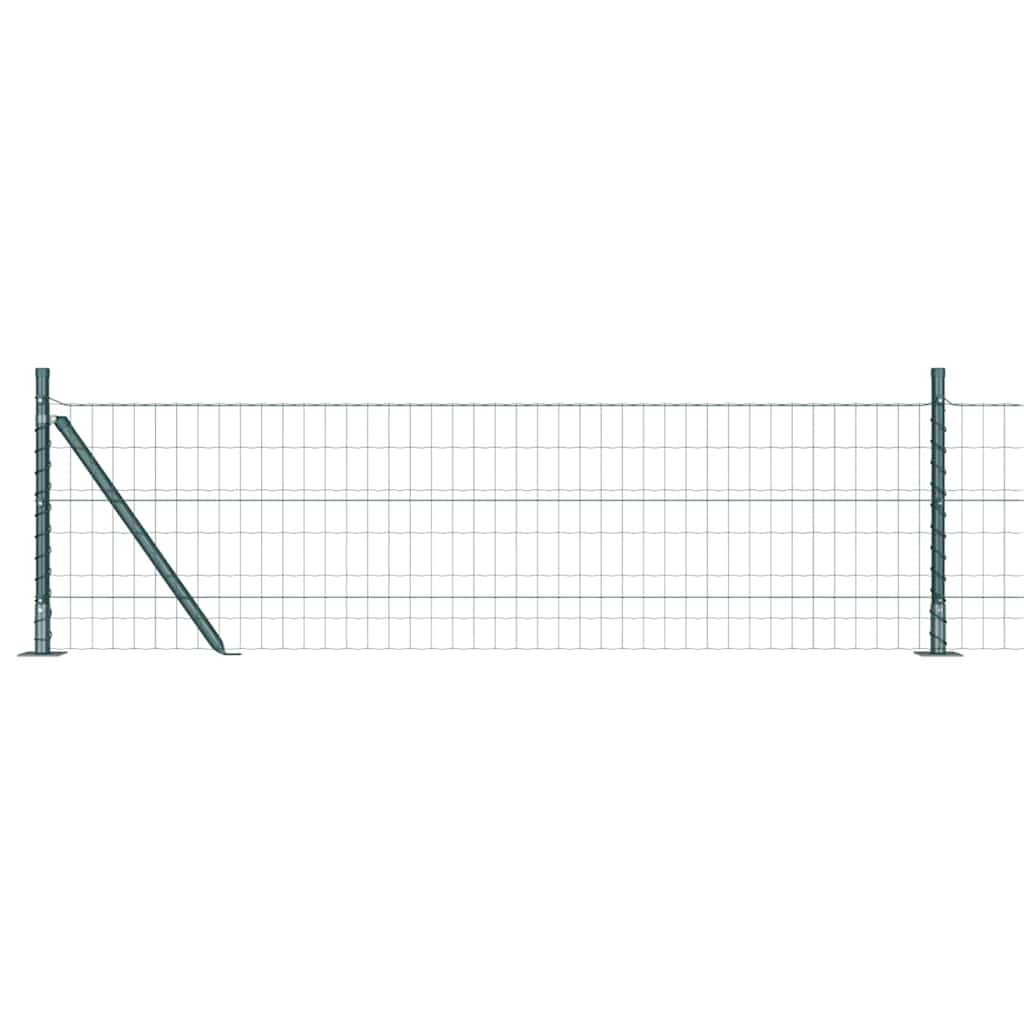 Geschweißter Drahtzaun mit Betonfundament 25 x 0,6 m (B x H)