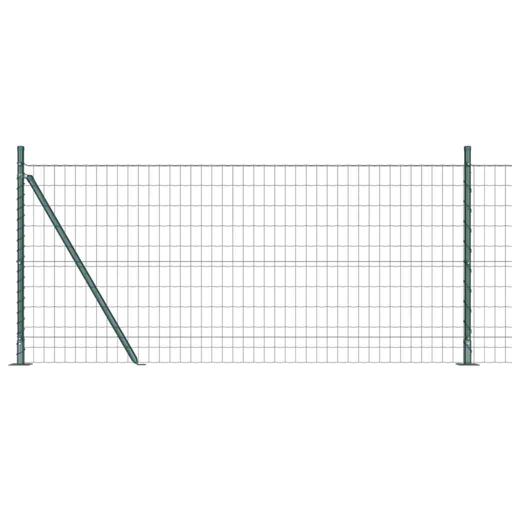 Geschweißter Drahtzaun mit Betonfundament 25 x 1 m (B x H)