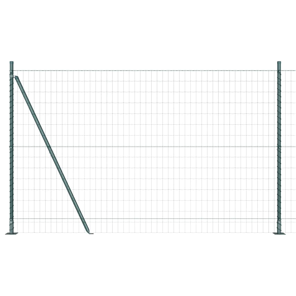 Geschweißter Drahtzaun mit Betonfundament 25 x 1,2 m (B x H)