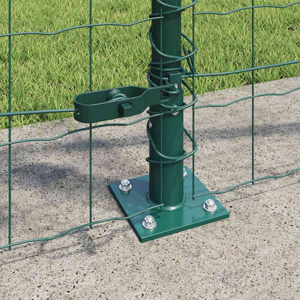 Geschweißter Drahtzaun mit Betonfundament 25 x 0,8 m (B x H)