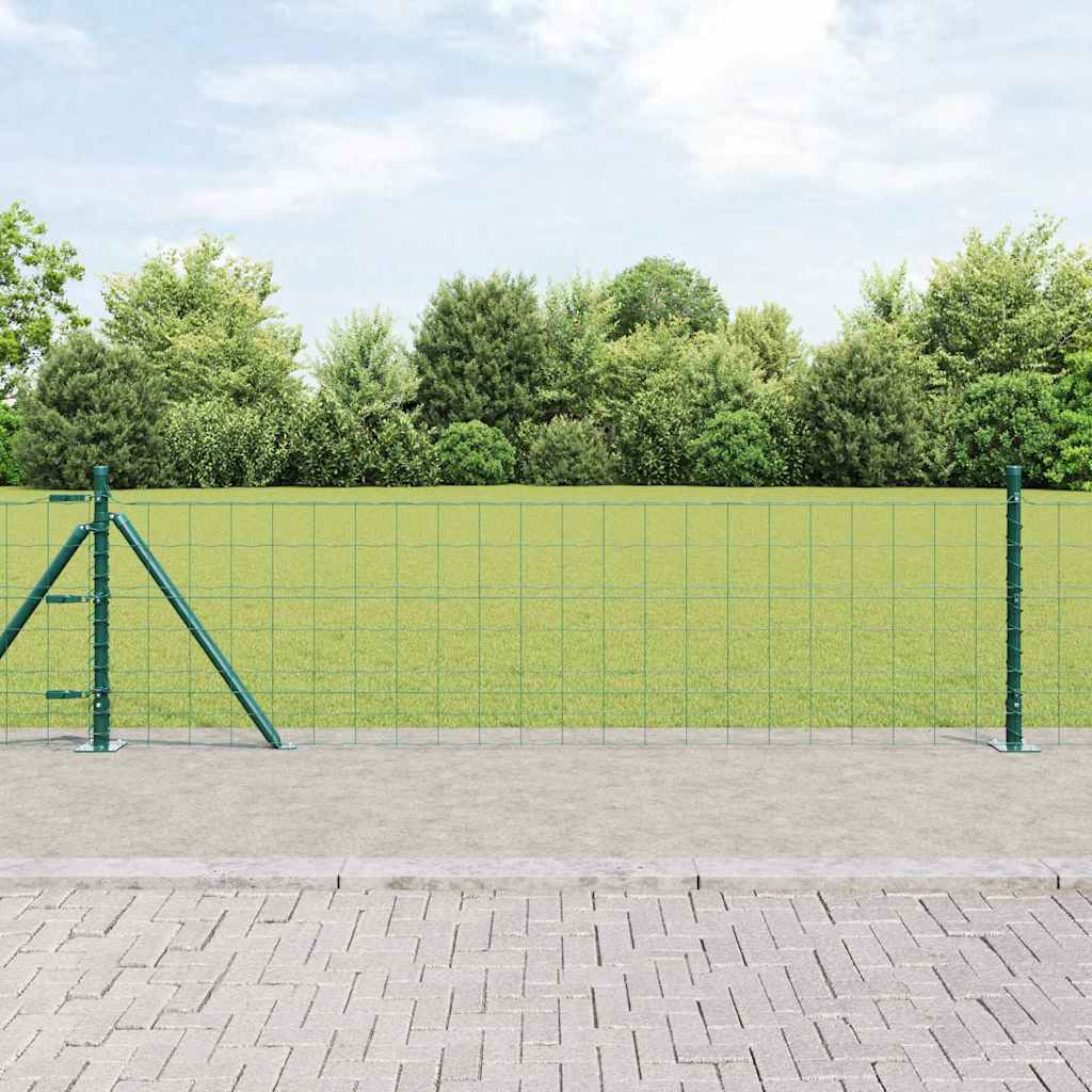 Geschweißter Drahtzaun mit Betonfundament 25 x 0,6 m (B x H)