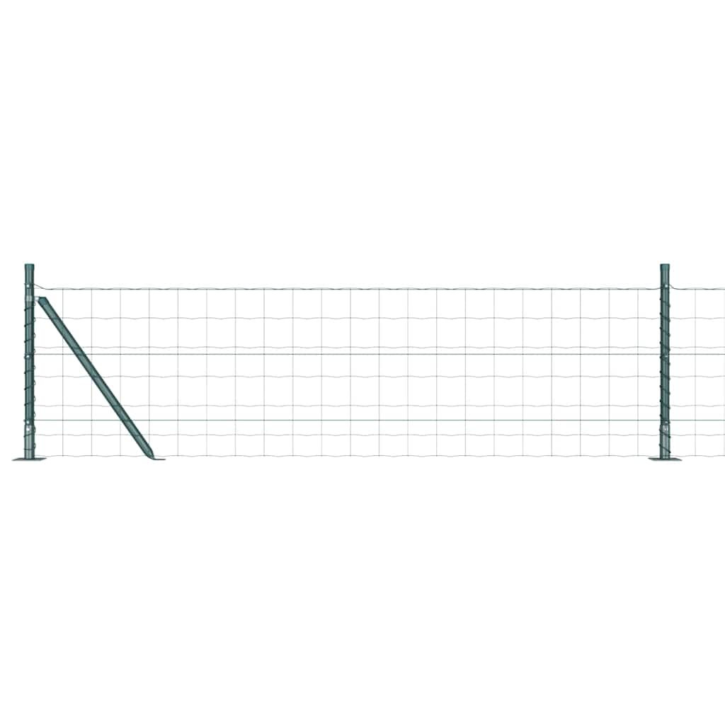 Geschweißter Drahtzaun mit Betonfundament 25 x 0,6 m (B x H)