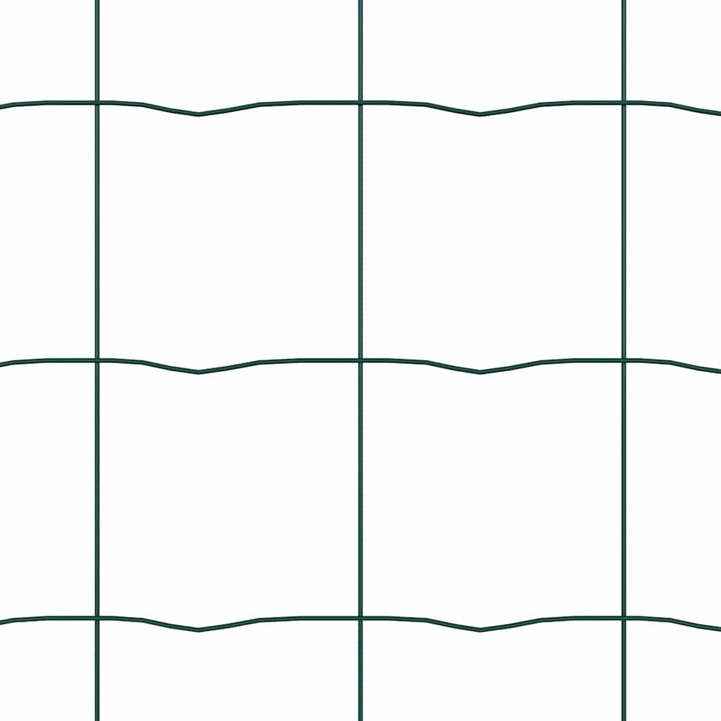 Euro-Zaun mit Betonsockel 25 x 0,8 m PVC-beschichteter Stahl