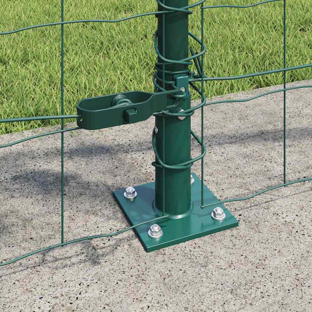 Euro-Zaun mit Betonsockel 25 x 0,8 m PVC-beschichteter Stahl