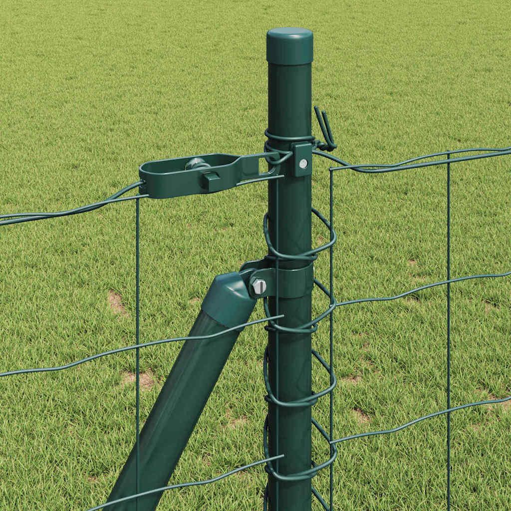 Euro-Zaun mit Betonsockel 25 x 0,8 m PVC-beschichteter Stahl