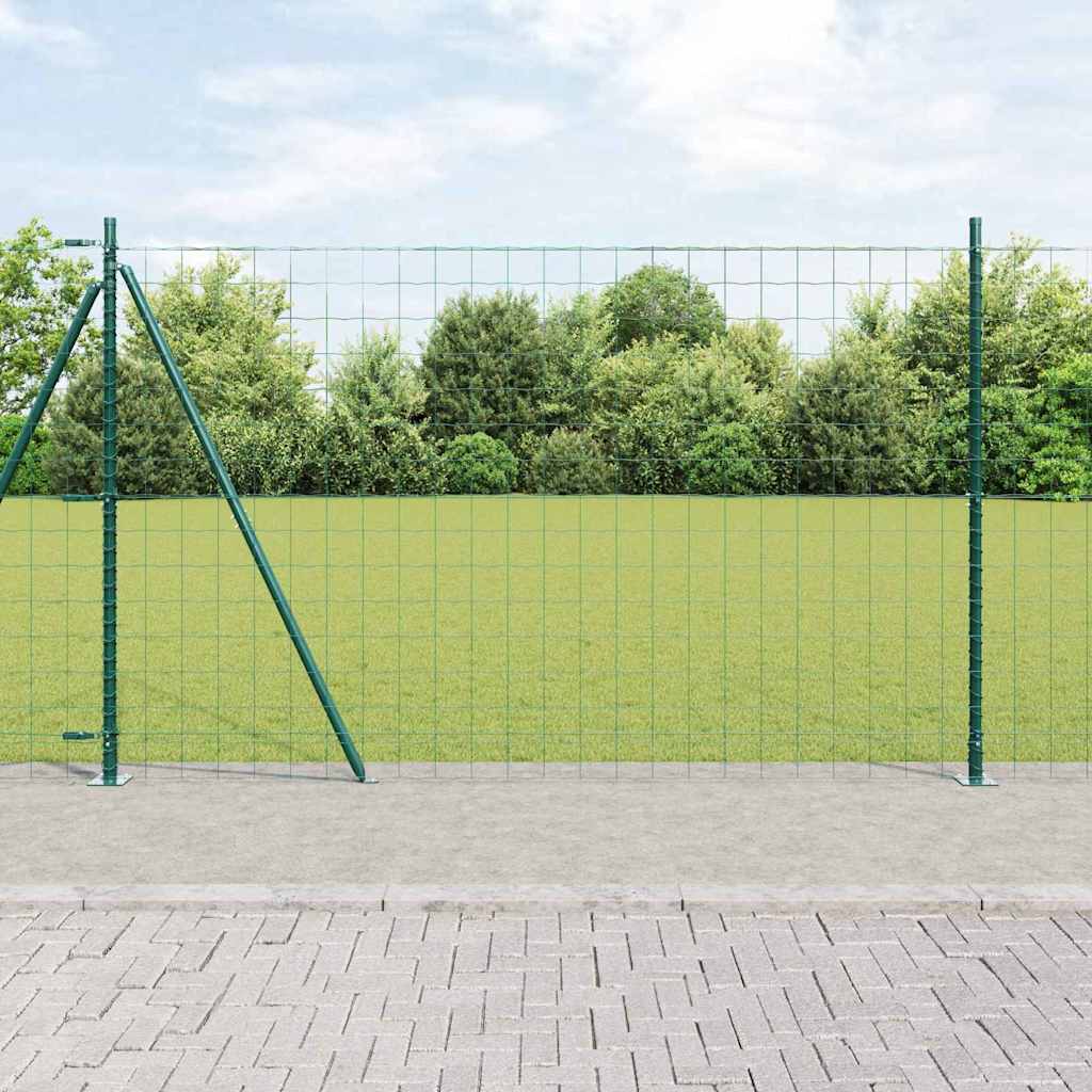 Geschweißter Drahtzaun mit Betonfundament 25 x 1,2 m (B x H)
