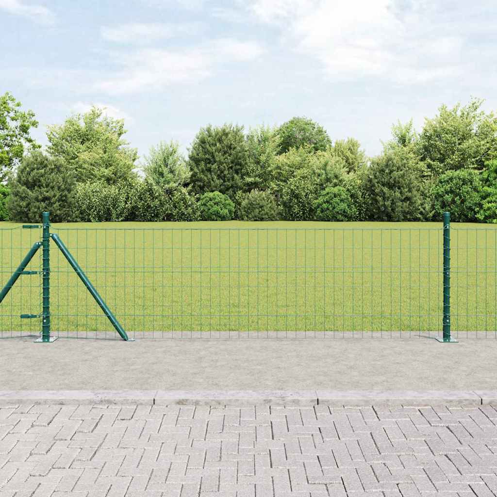 Geschweißter Drahtzaun mit Betonfundament 50 x 0,4 m (B x H)