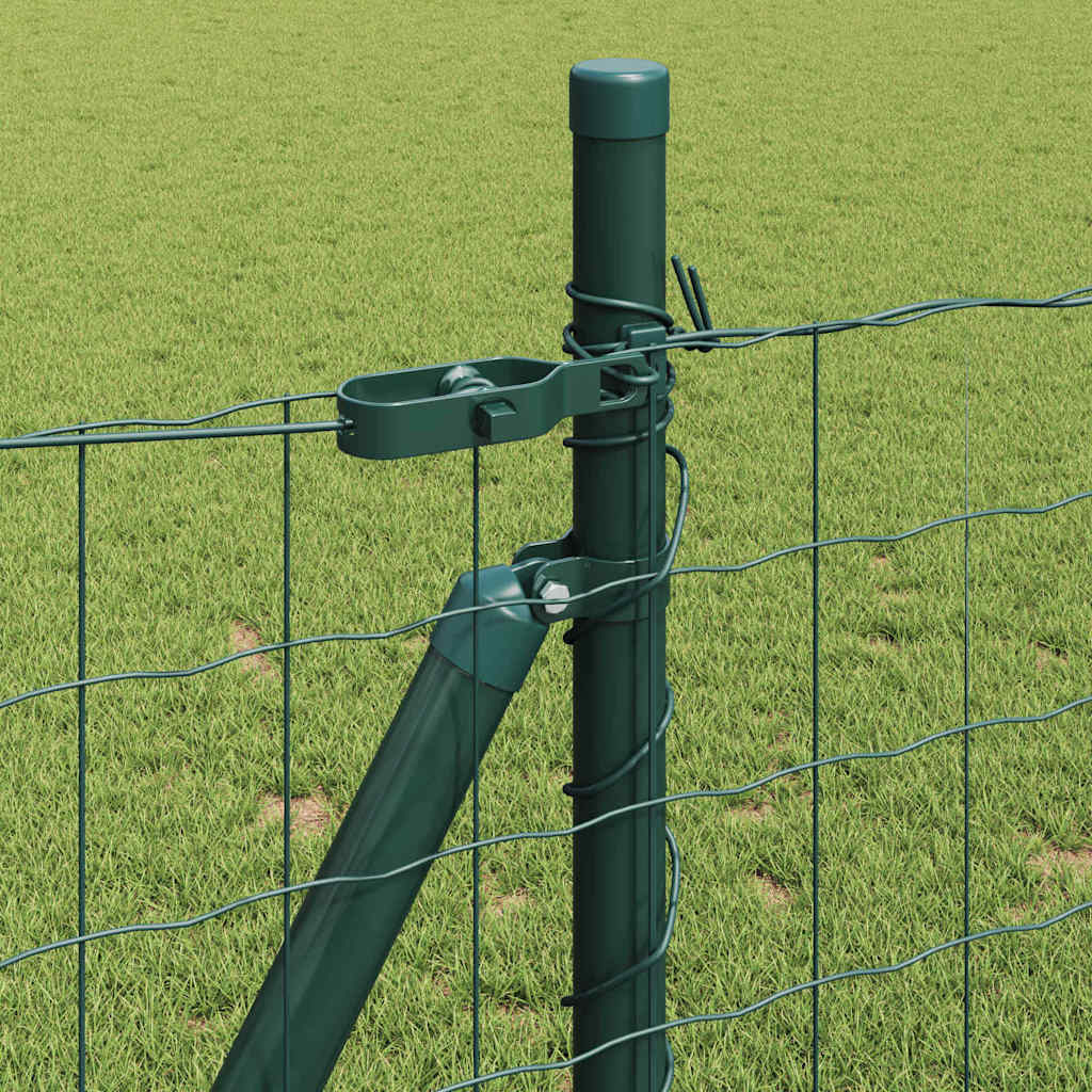 Euro-Zaun mit Betonsockel 10 x 1,0 m PVC-beschichteter Stahl