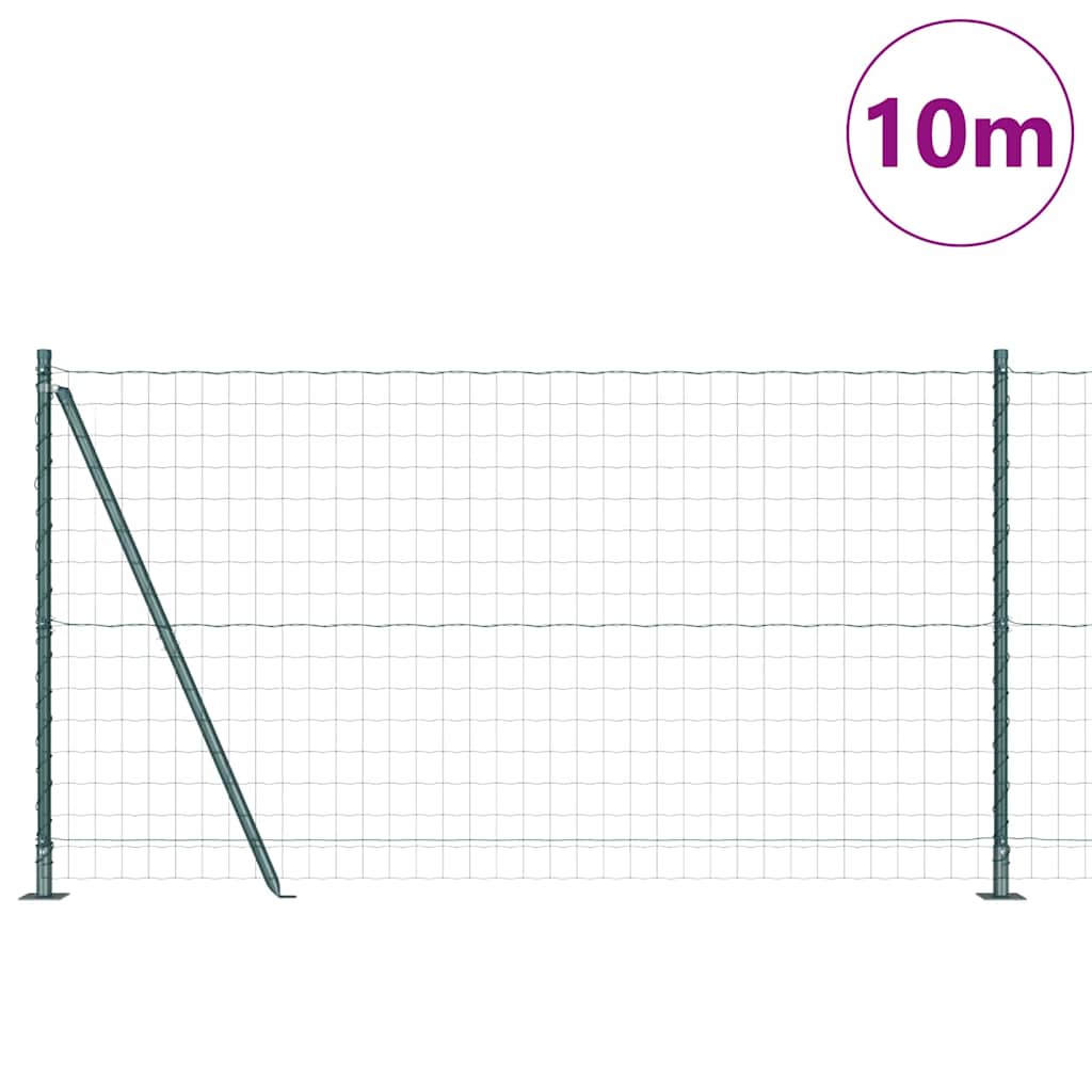Geschweißter Drahtzaun mit Betonfundament 10 x 1,2 m (B x H)