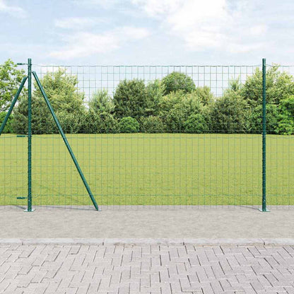 Euro-Zaun mit Betonsockel 10 x 1,6 m PVC-beschichteter Stahl
