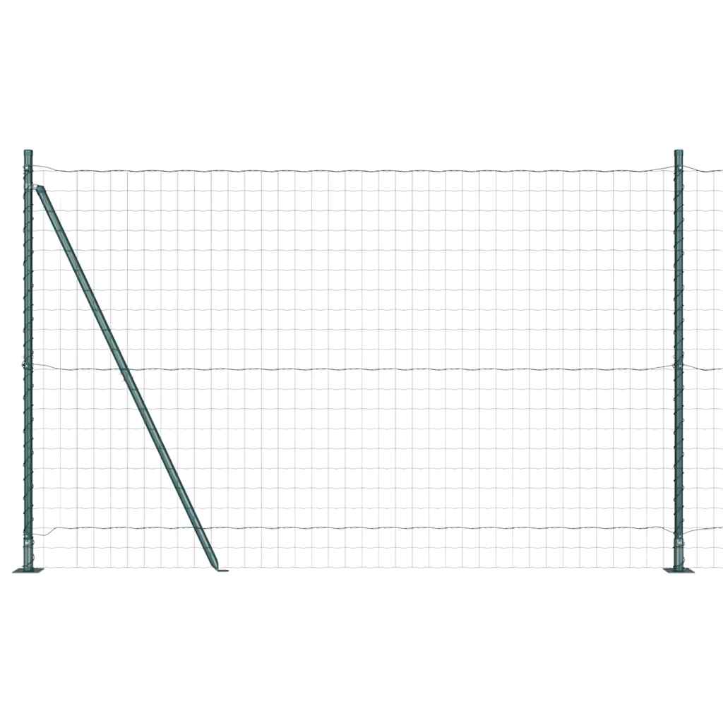 Geschweißter Drahtzaun mit Betonfundament 10 x 1,6 m (B x H)
