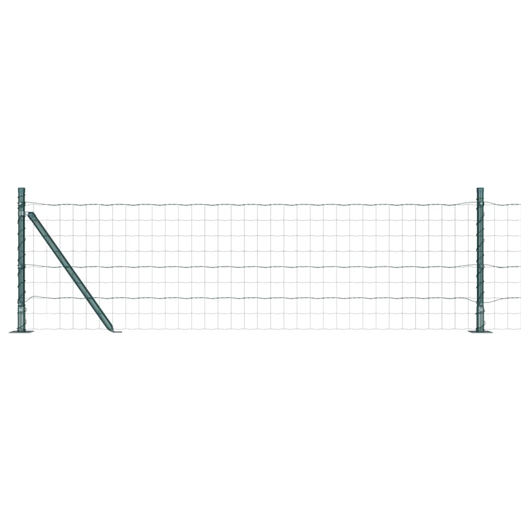 Geschweißter Drahtzaun mit Betonfundament 25 x 0,4 m (B x H)