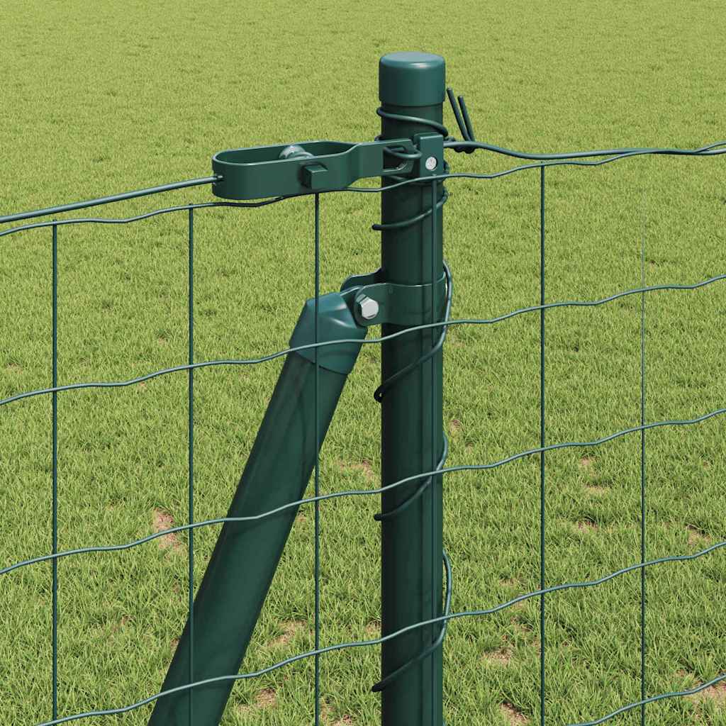 Euro-Zaun mit Betonsockel 25 x 1,2 m PVC-beschichteter Stahl