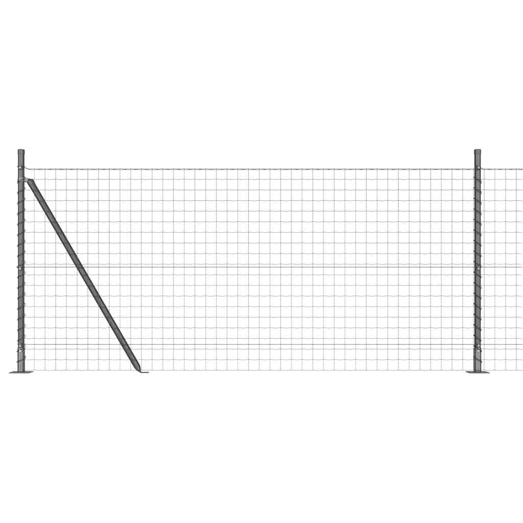 Geschweißter Drahtzaun mit Betonfundament 10 x 1 m (B x H)