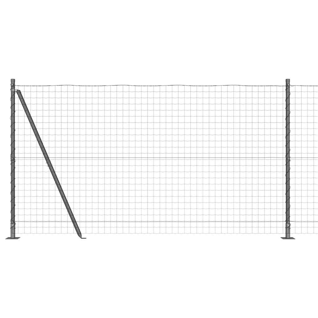Geschweißter Drahtzaun mit Betonfundament 10 x 1,2 m (B x H)