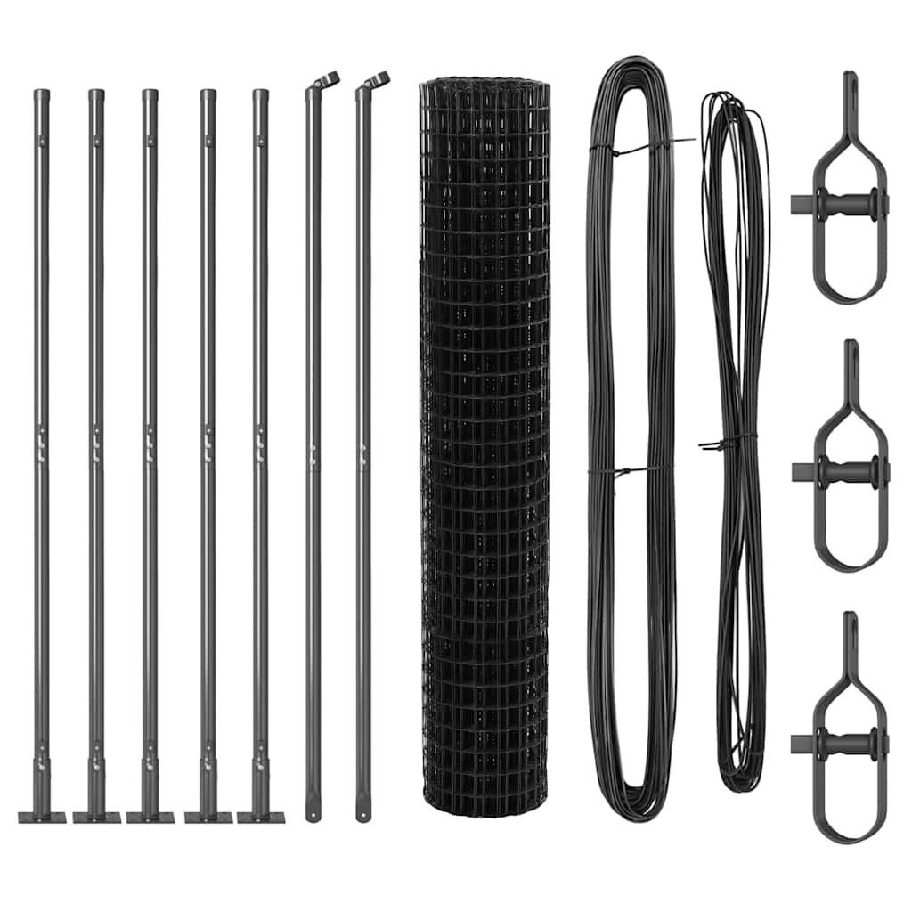 Geschweißter Drahtzaun mit Betonfundament 10 x 1,4 m (B x H)